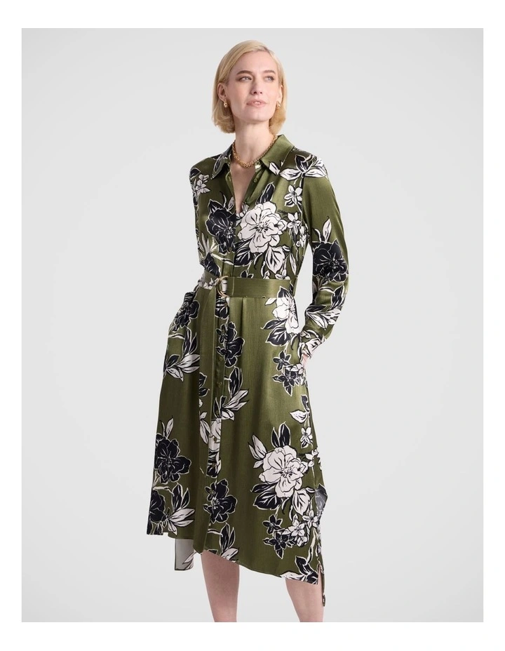 Woodlands Shirt Dress in Fern Multi image 5