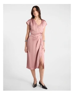Sophia Viscose Dress in Rose
