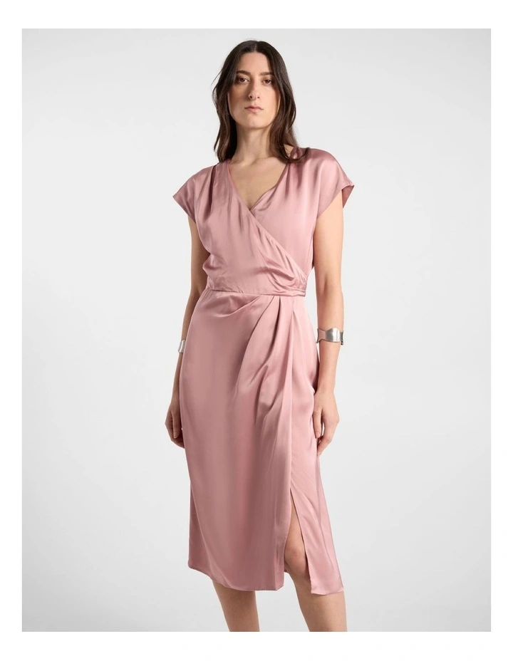 Sophia Viscose Dress in Rose image 2