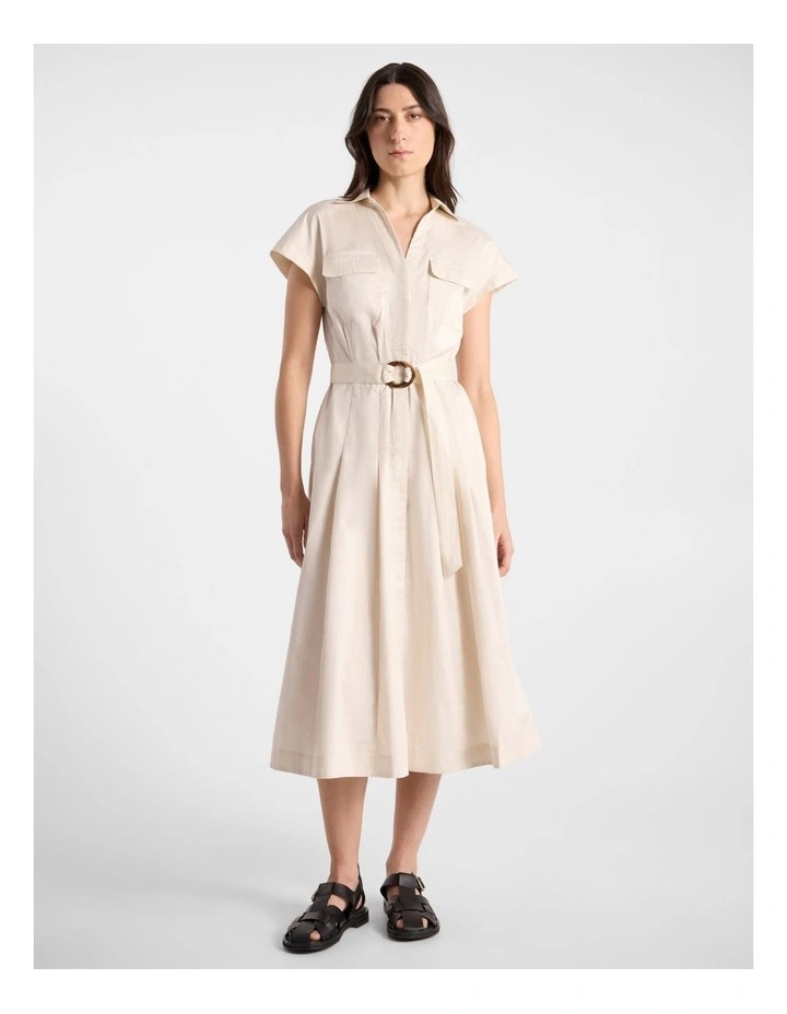 Isra Cotton Shirt Dress in Prosecco image 1