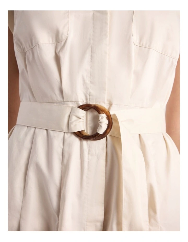 Isra Cotton Shirt Dress in Prosecco image 3