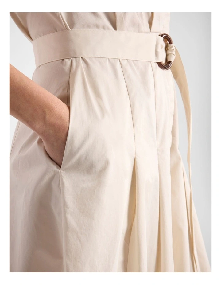Isra Cotton Shirt Dress in Prosecco image 4