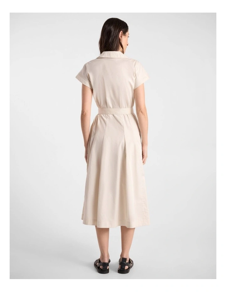 Isra Cotton Shirt Dress in Prosecco image 5