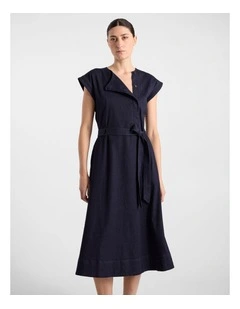 Sandra Chambray Dress in Indigo