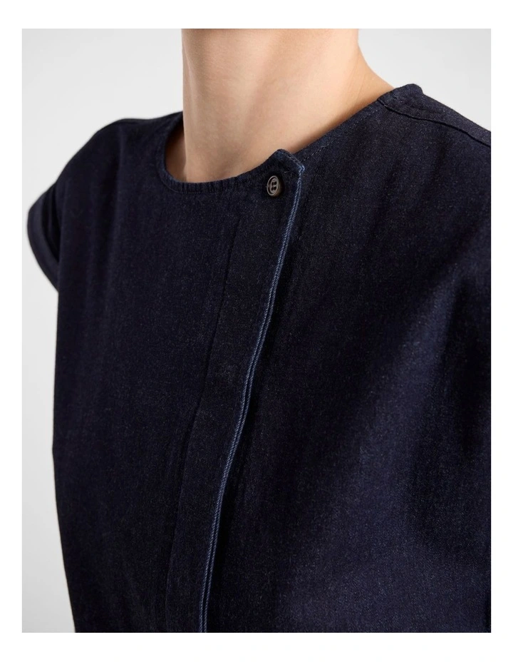 Sandra Chambray Dress in Indigo image 5