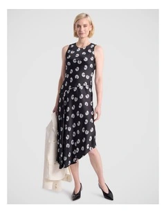 Roberta Viscose Dress in Black Multi