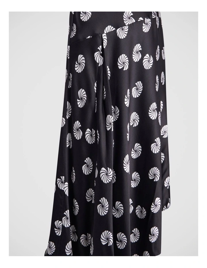 Roberta Viscose Dress in Black Multi image 3