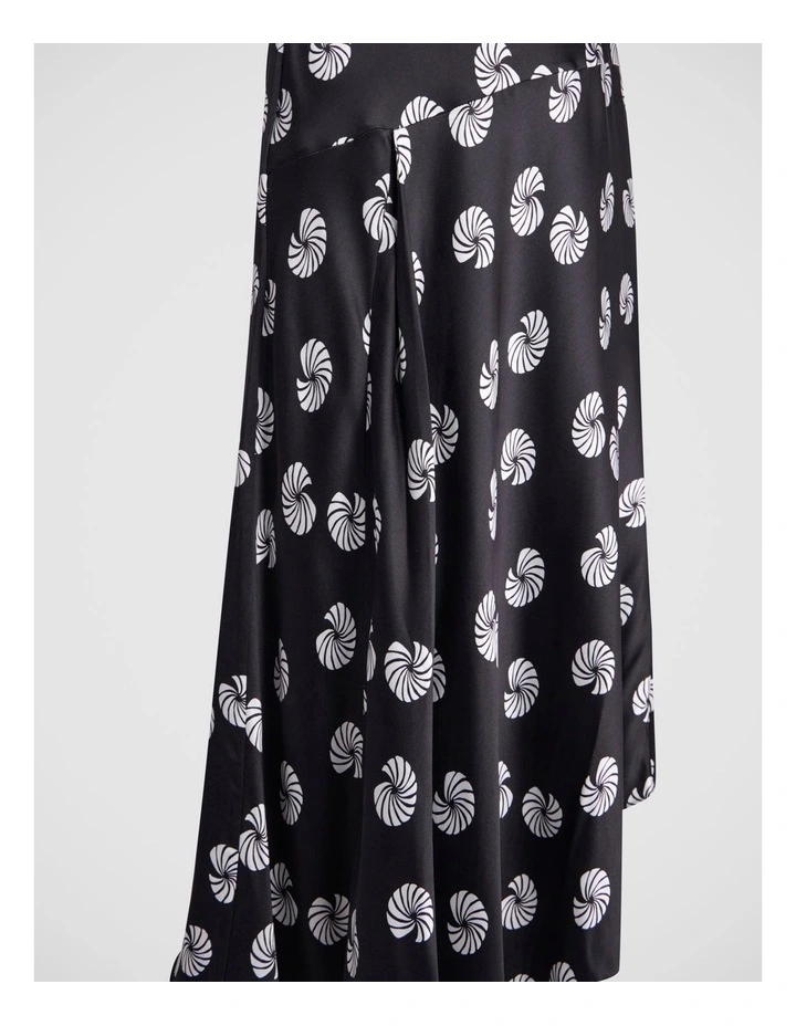 Roberta Viscose Dress in Black Multi image 4