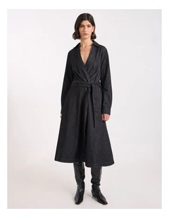 Blancha Denim Dress in Washed Black