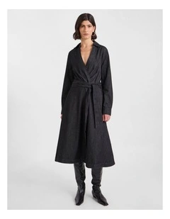 Blancha Denim Dress in Washed Black