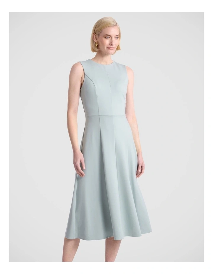 Rina Ponte Dress in Jade Green image 2
