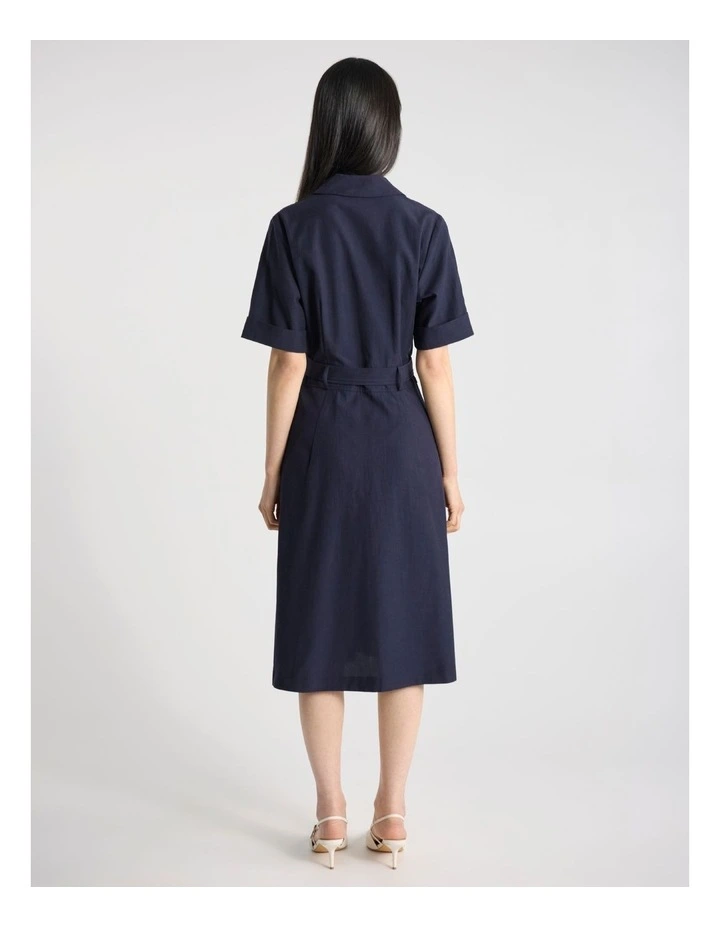 Raisa Shirt Dress in Navy image 3