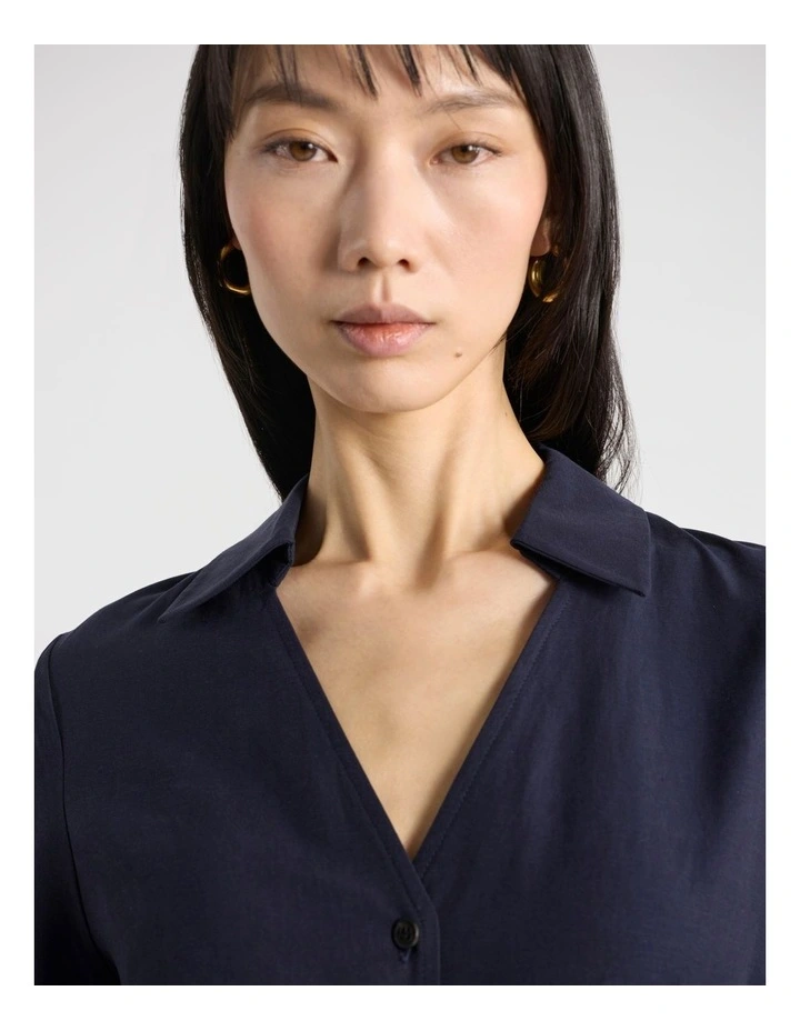 Raisa Shirt Dress in Navy image 4