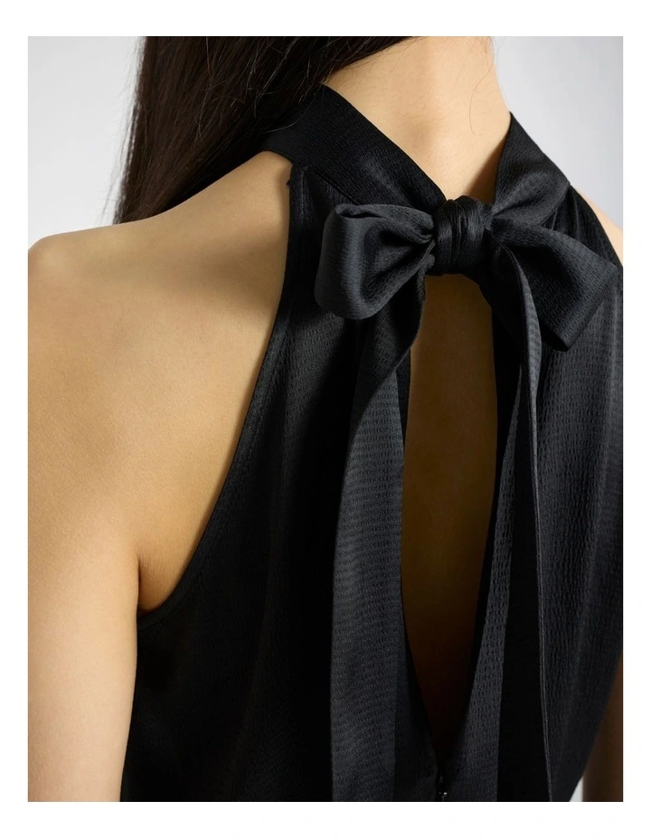 Alika Halter Neck Dress in Black image 5