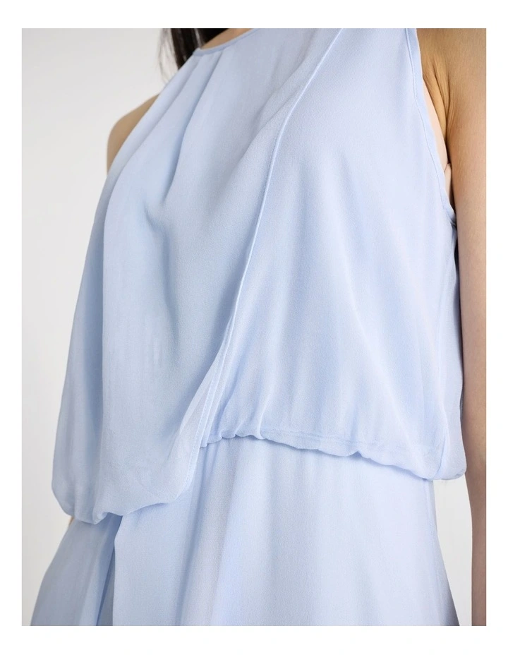Lillian Silk Dress in Hydrangea Blue image 4