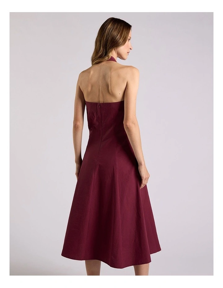 Romola Cotton Dress in Shiraz Red image 4