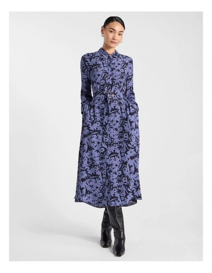 Aster Viscose Dress in Blue Multi image 1