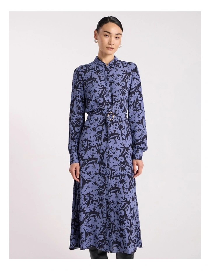 Aster Viscose Dress in Blue Multi image 2