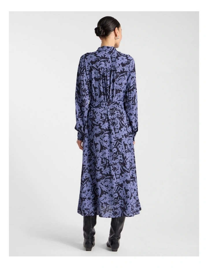 Aster Viscose Dress in Blue Multi image 3
