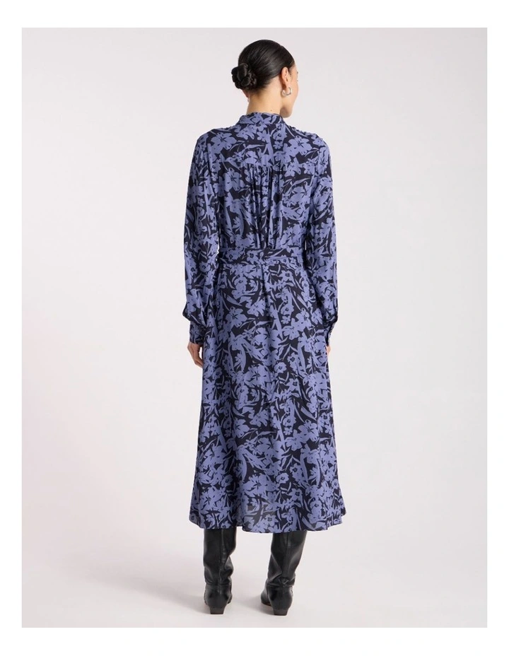 Aster Viscose Dress in Blue Multi image 5