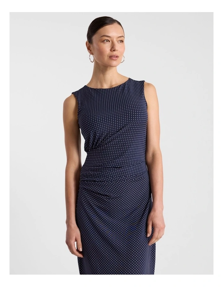 Nadina Jersey Dress in Navy Multi image 2