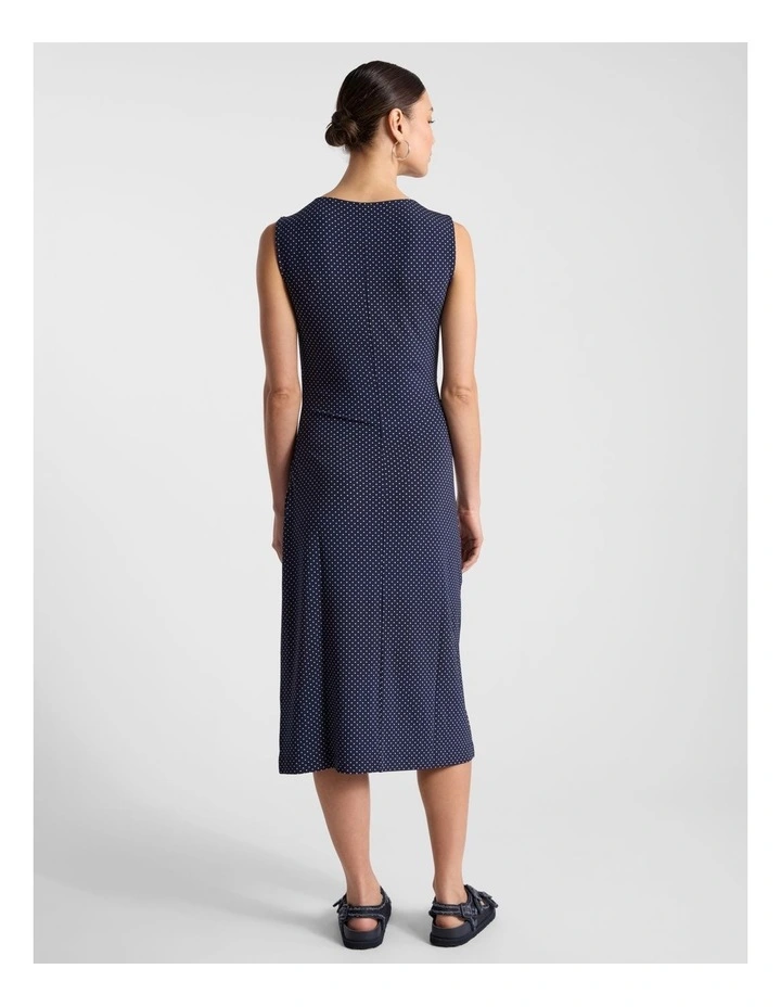 Nadina Jersey Dress in Navy Multi image 3