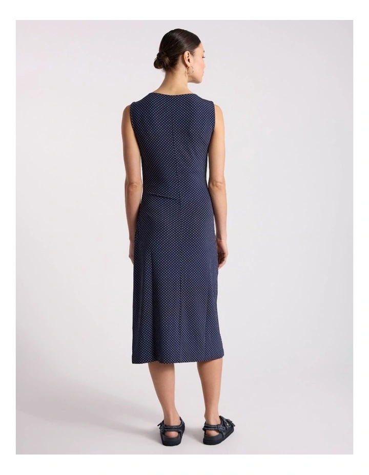 Nadina Jersey Dress in Navy Multi image 3