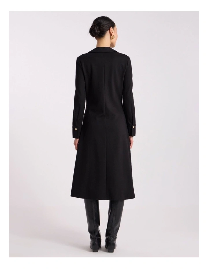 Honor Jersey Shirt Dress in Black image 6