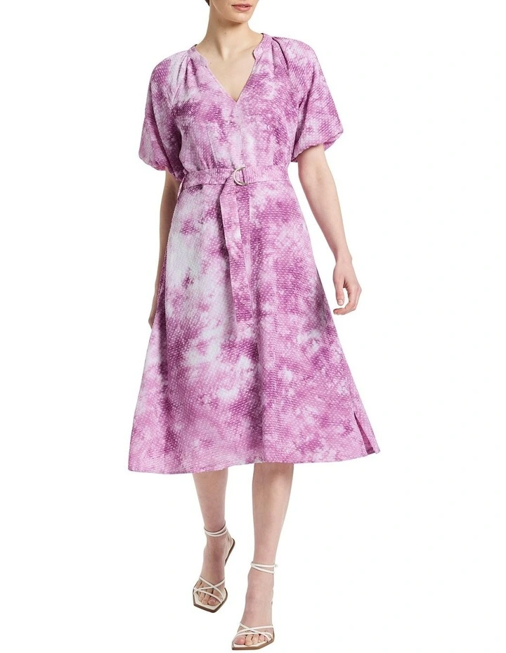 Coralie Textured Dress in Dusk Multi image 2