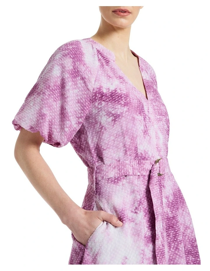 Coralie Textured Dress in Dusk Multi image 3