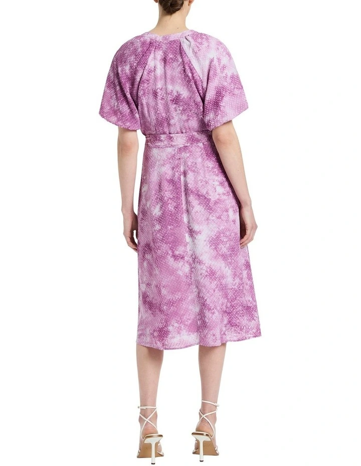 Coralie Textured Dress in Dusk Multi image 4