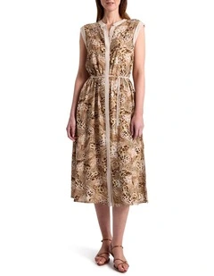 Emmine Viscose Dress in Leopard