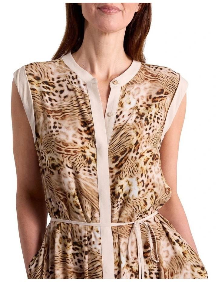 Emmine Viscose Dress in Leopard image 2
