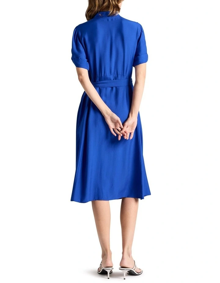 Patricia Shirt Dress in Cobalt image 3