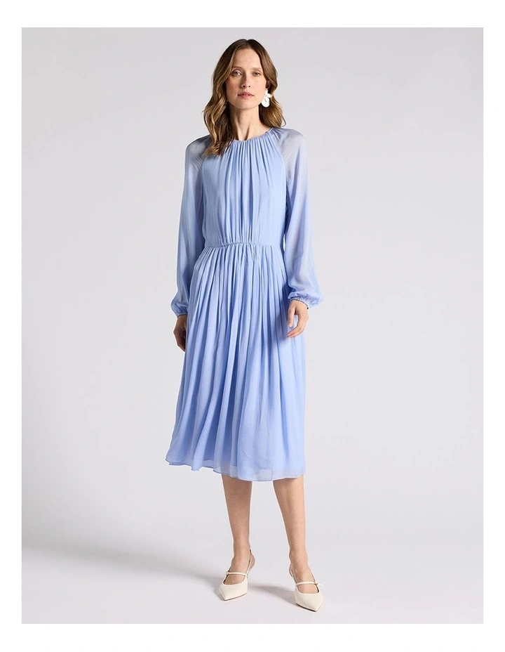 Greer Midi Dress in Cornflower Blue image 1