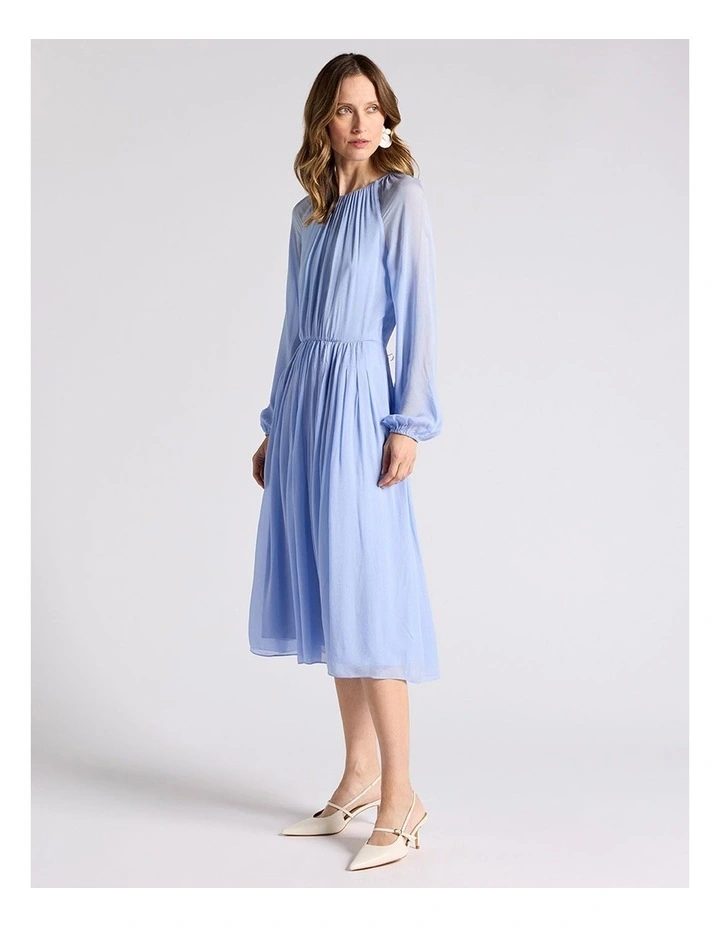 Greer Midi Dress in Cornflower Blue image 2