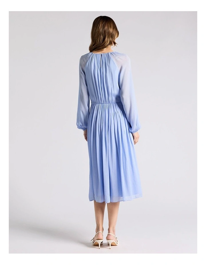 Greer Midi Dress in Cornflower Blue image 3