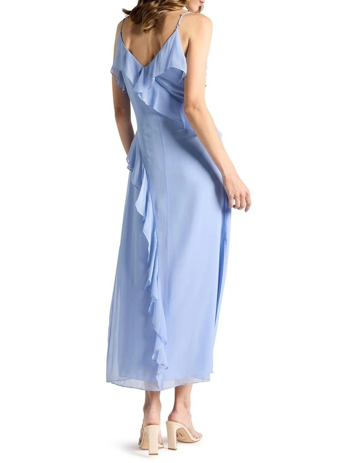 Kirshna Silk Dress in Cornflower Blue image 3