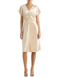 Kamiko Velvet Dress in Gilver