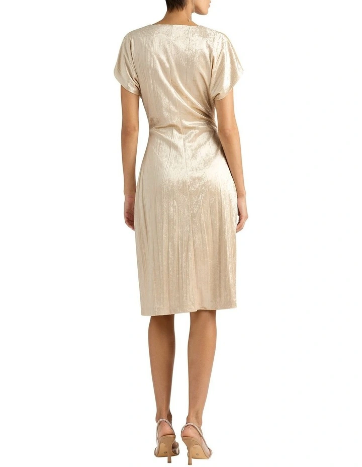 Kamiko Velvet Dress in Gilver image 2
