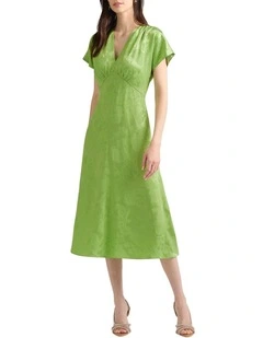 Holland Jacquard Dress in Meadow