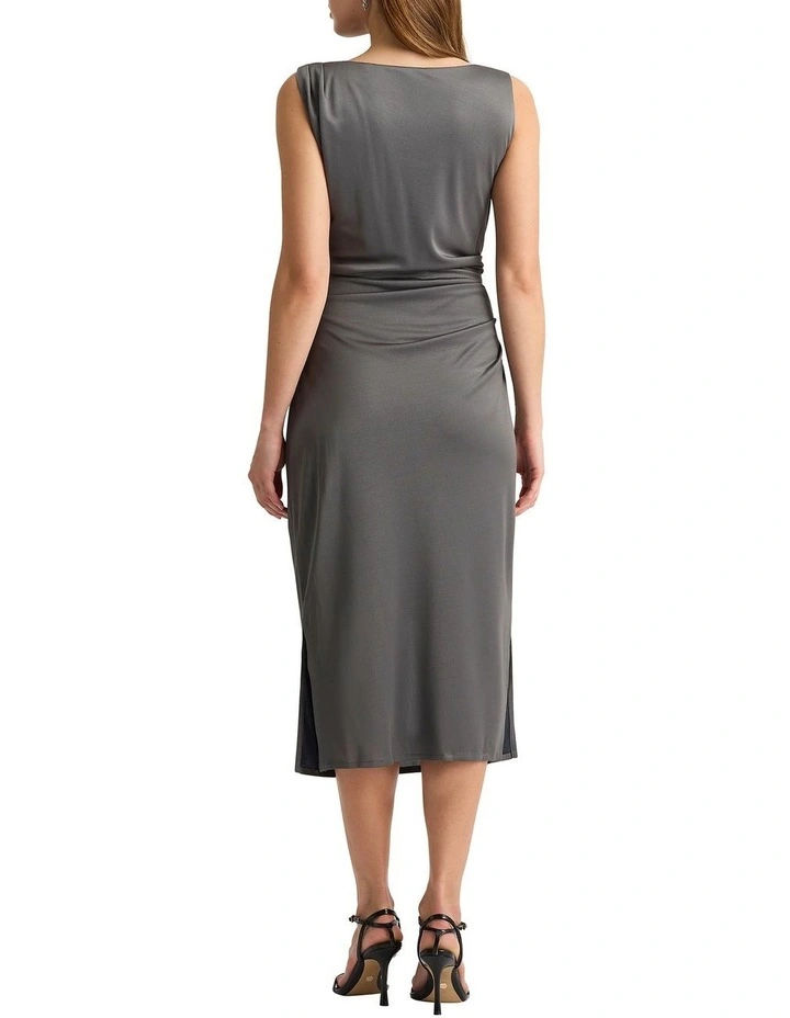 Sella Jersey Dress in Smoke image 2