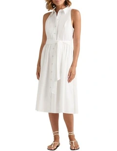 Rosamund Cotton Dress in Ivory