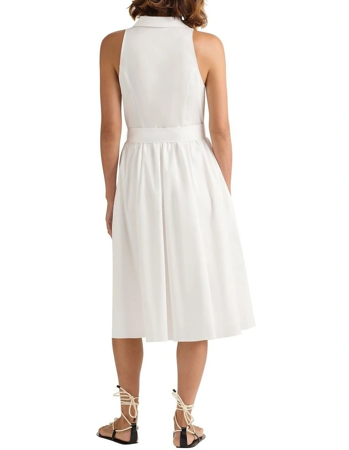 Rosamund Cotton Dress in Ivory image 2