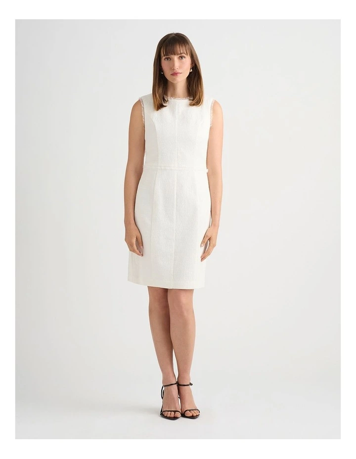Mabon Textured Dress in Ivory image 1