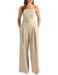 Liesel Strapless Jumpsuit in Natural