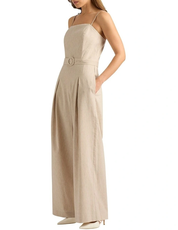 Liesel Strapless Jumpsuit in Natural image 4