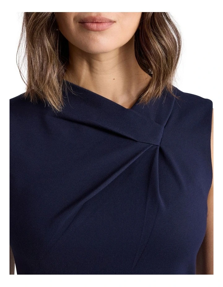 Jenni Ponte Dress in Navy image 2