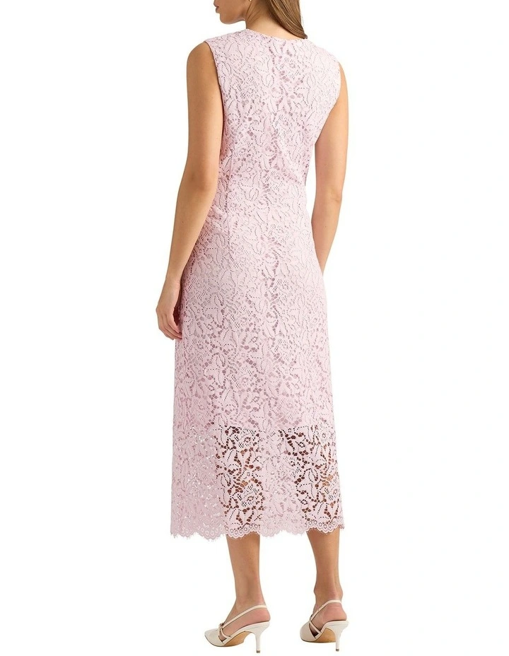 Chi Lace Dress in Shell image 2