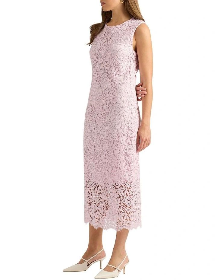 Chi Lace Dress in Shell image 3